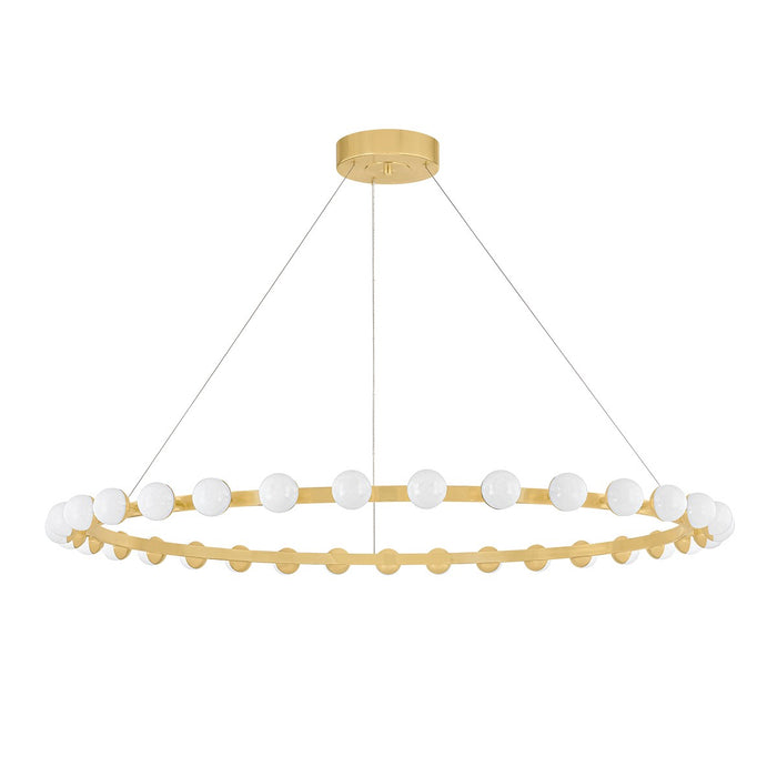 Corbett Lighting 484-60-VB LED Chandelier, Vintage Brass