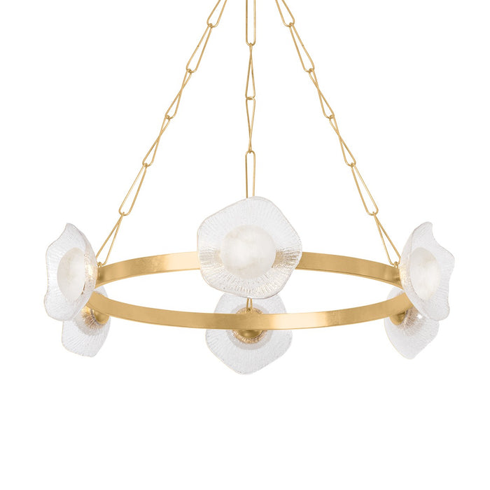 Corbett Lighting 485-41-VGL LED Chandelier, Vintage Gold Leaf