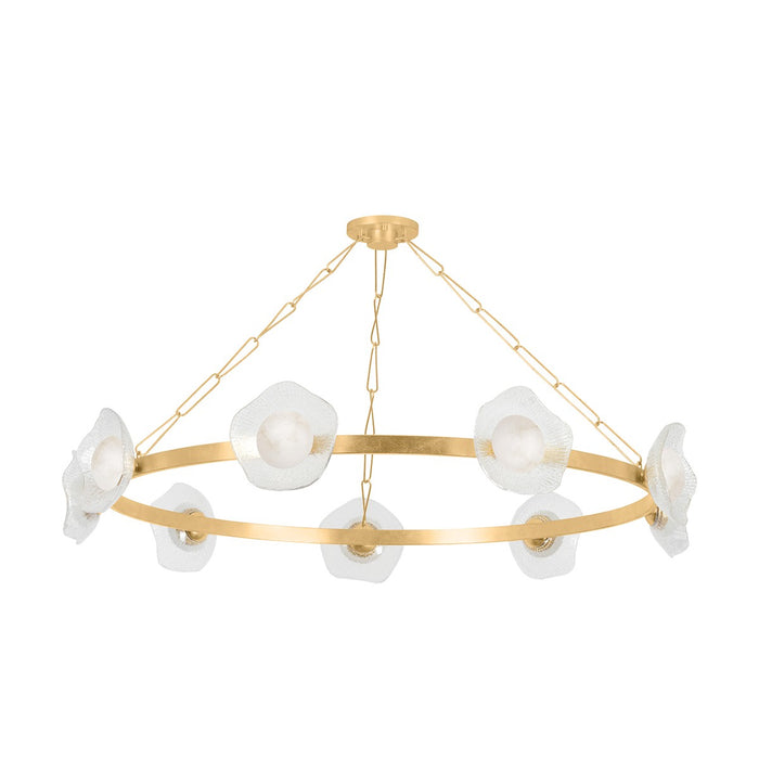 Corbett Lighting 485-61-VGL LED Chandelier, Vintage Gold Leaf