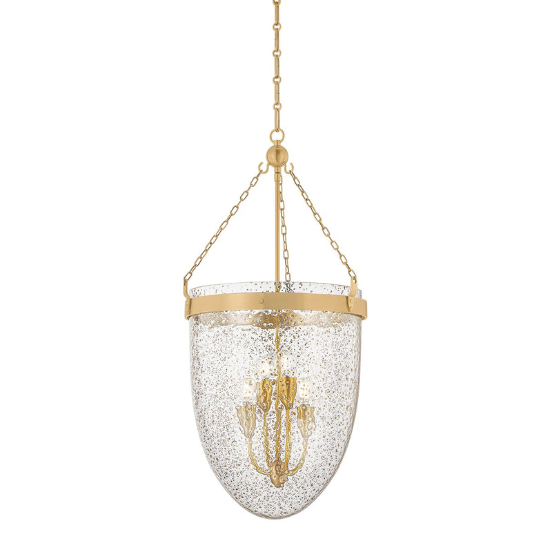 Corbett Lighting 487-16-VB Four Light Lantern, Vintage Brass