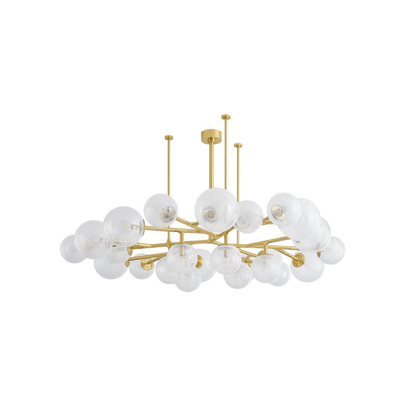 Corbett Lighting 488-68-VPB 24 Light Chandelier, Vintage Polished Brass