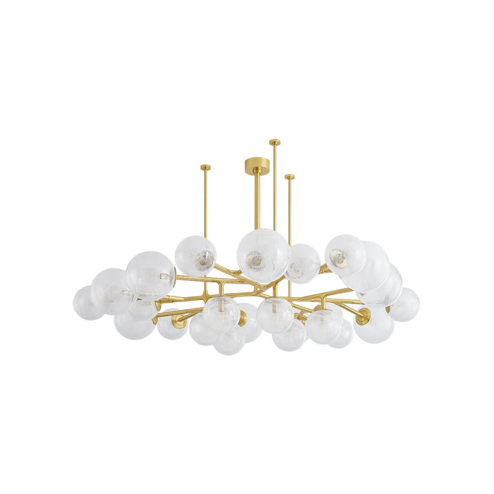 Corbett Lighting 488-68-VPB 24 Light Chandelier, Vintage Polished Brass