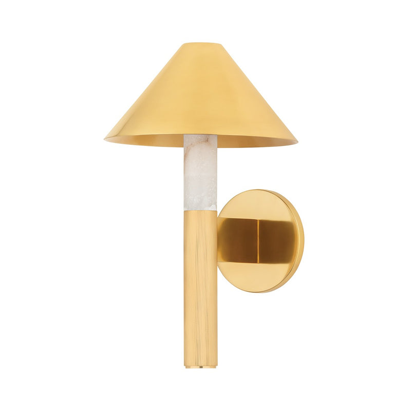 Corbett Lighting 491-01-VB One Light Wall Sconce, Vintage Brass