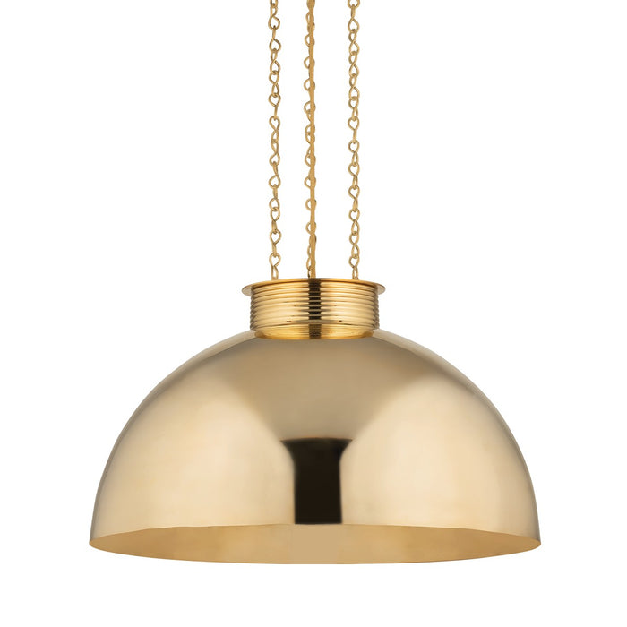 Corbett Lighting 495-30-VB One Light Pendant, Vintage Brass