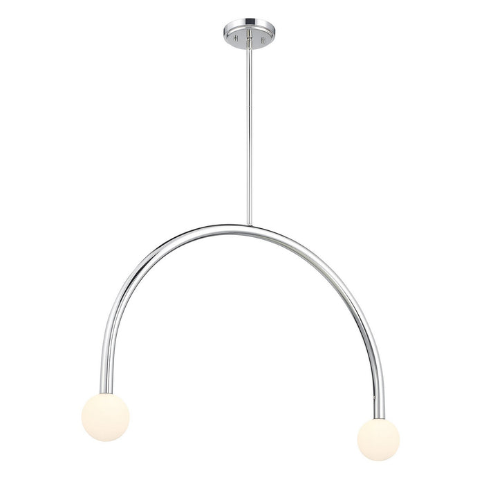 Meridian M100132CH LED Chandelier, Chrome