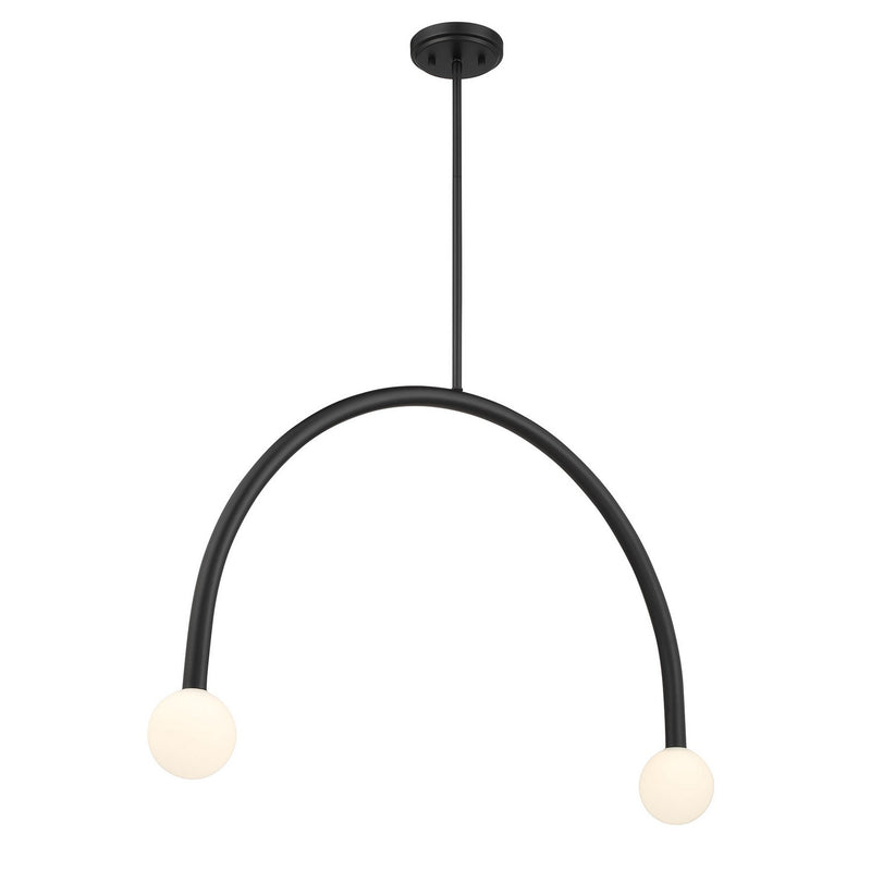 Meridian M100132MBK LED Chandelier, Matte Black