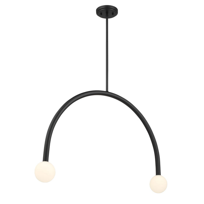 Meridian M100132MBK LED Chandelier, Matte Black
