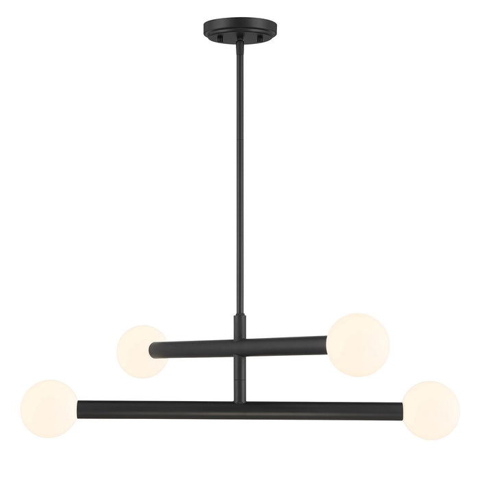 Meridian M100133MBK LED Chandelier, Matte Black