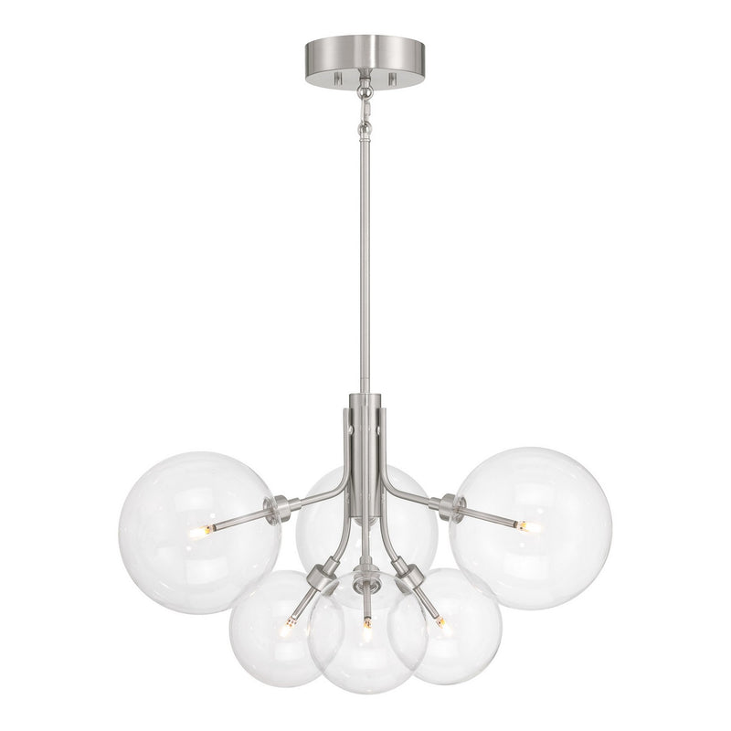 Meridian M100135BN LED Chandelier, Brushed Nickel