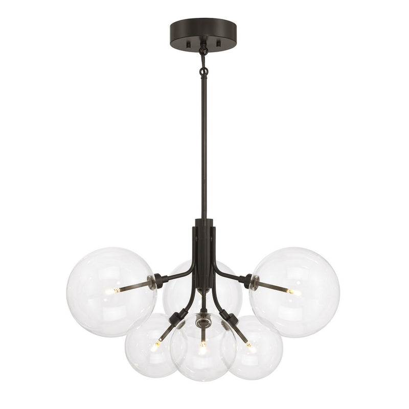 Meridian M100135ORB LED Chandelier, Oil Rubbed Bronze