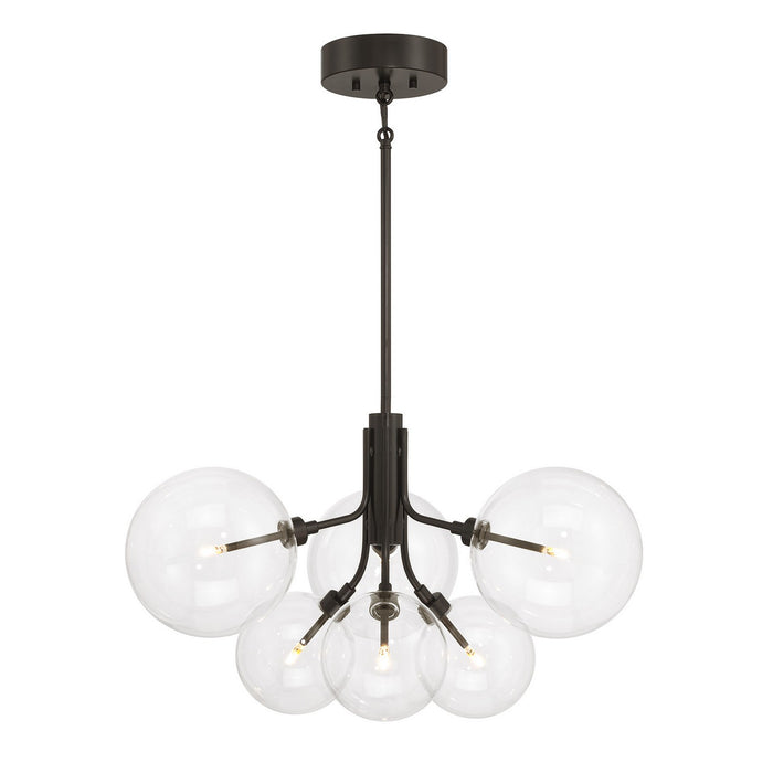 Meridian M100135ORB LED Chandelier, Oil Rubbed Bronze