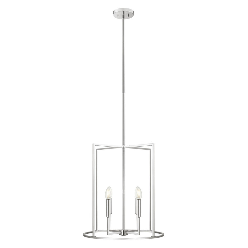 Meridian M7044CH Four Light Pendant, Chrome