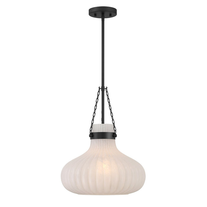 Meridian M7046MBK One Light Pendant, Matte Black