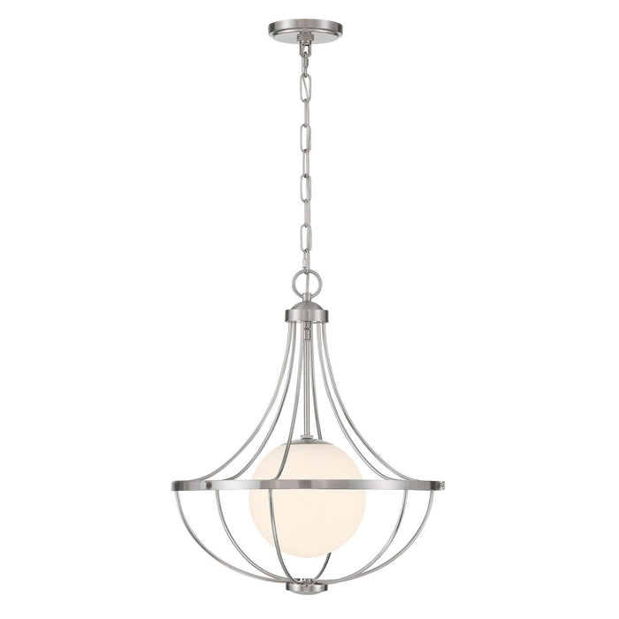Meridian M7047BN One Light Pendant, Brushed Nickel