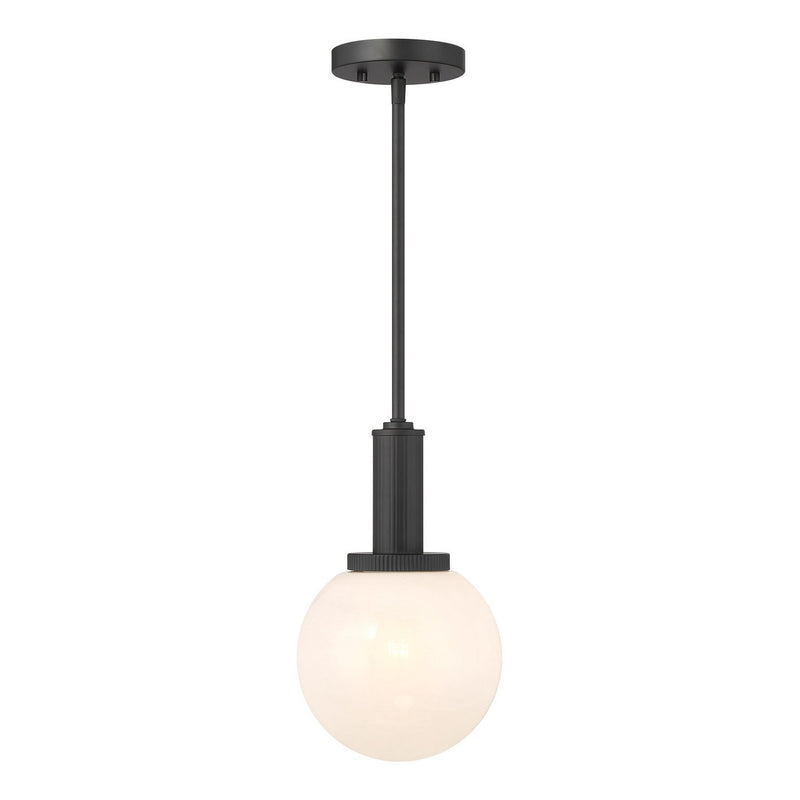 Meridian M7050MBK One Light Pendant, Matte Black