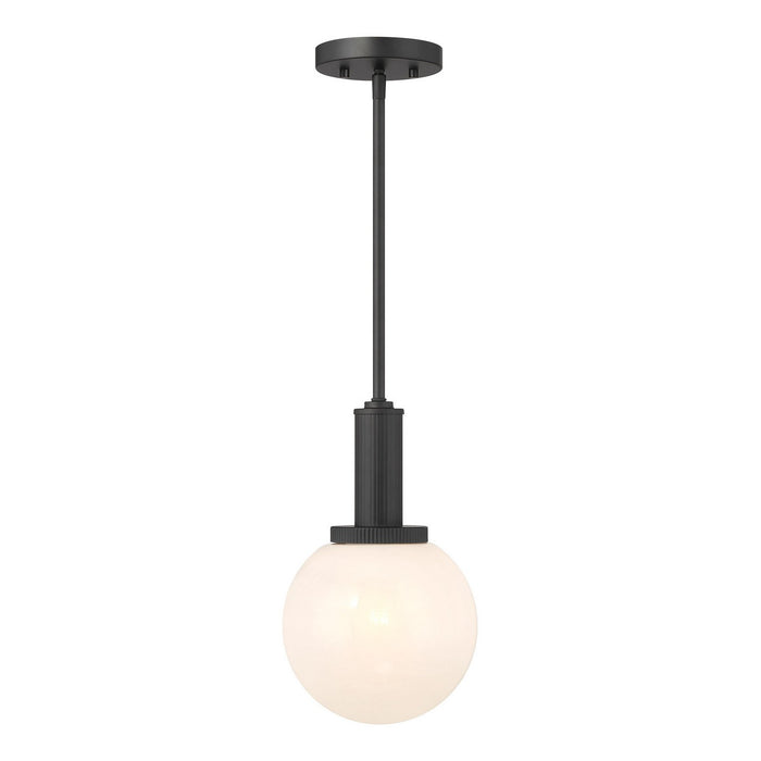 Meridian M7050MBK One Light Pendant, Matte Black