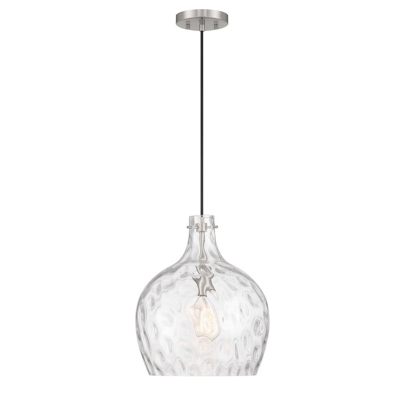 Meridian M7053BN One Light Pendant, Brushed Nickel
