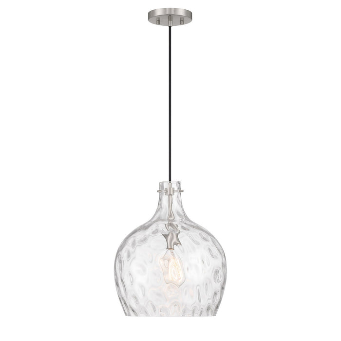 Meridian M7053BN One Light Pendant, Brushed Nickel