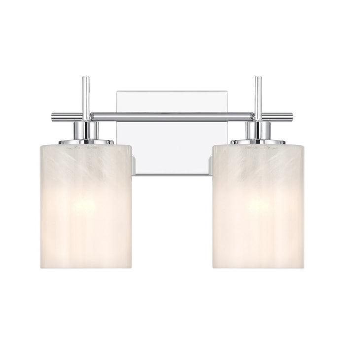 Meridian M80083CH Two Light Bathroom Vanity, Chrome