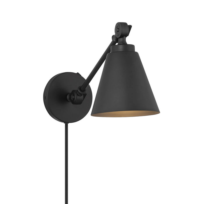 Meridian M90108MBK One Light Wall Sconce (Set of 2), Matte Black