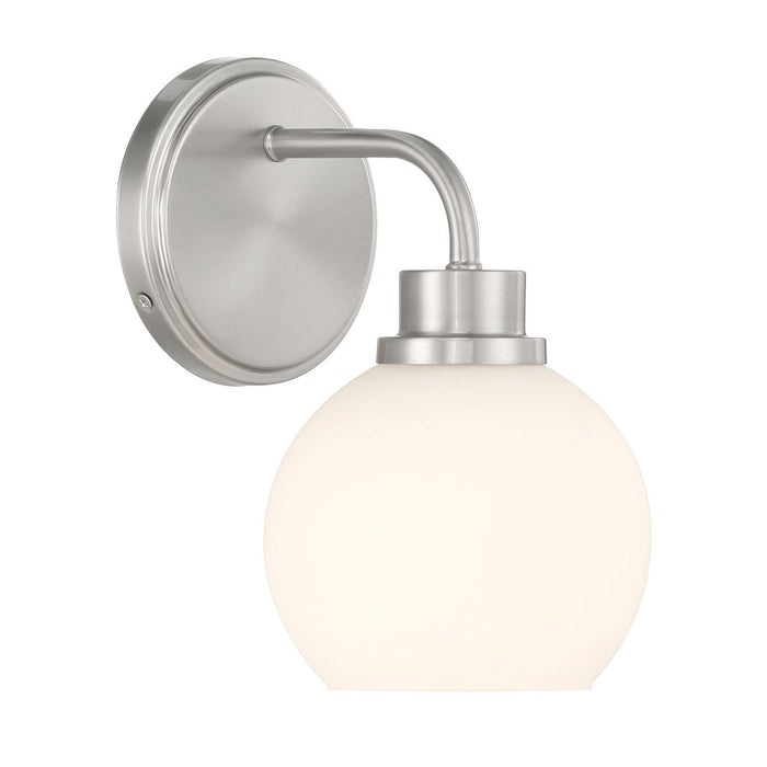Meridian M90112BN One Light Wall Sconce, Brushed Nickel