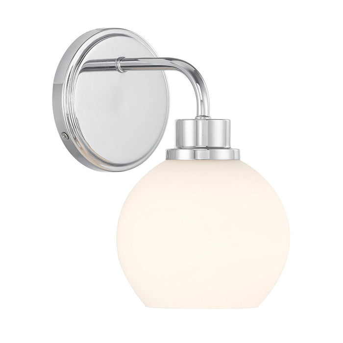 Meridian M90112CH One Light Wall Sconce, Chrome