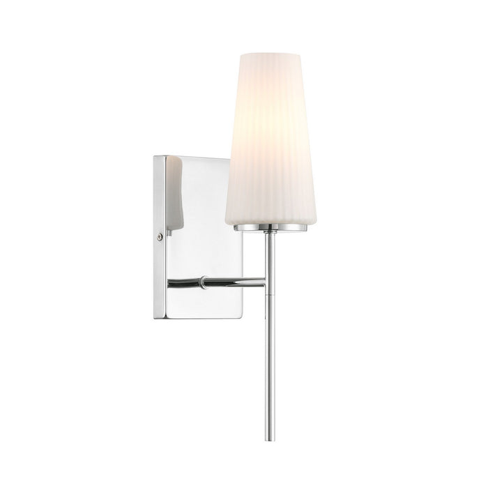 Meridian M90115CH One Light Wall Sconce, Chrome