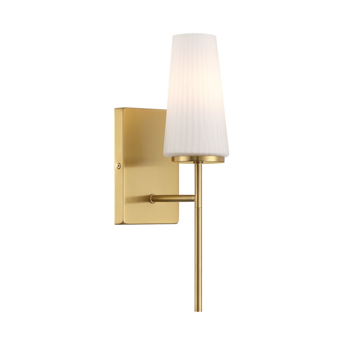 Meridian M90115NB One Light Wall Sconce, Natural Brass