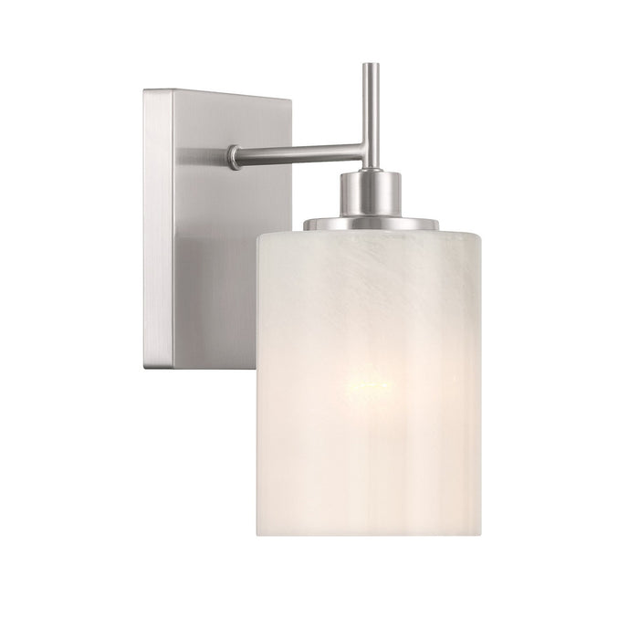 Meridian M90116BN One Light Wall Sconce, Brushed Nickel