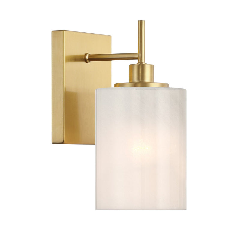 Meridian M90116NB One Light Wall Sconce, Natural Brass