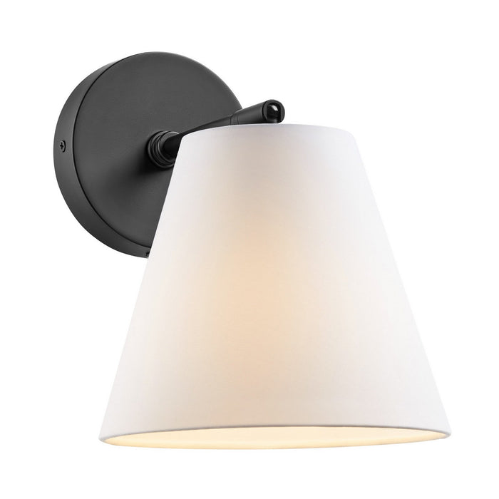 Meridian M90119MBK One Light Wall Sconce, Matte Black