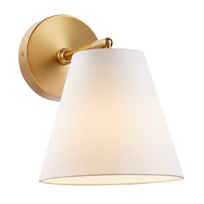 Meridian M90119NB One Light Wall Sconce, Natural Brass