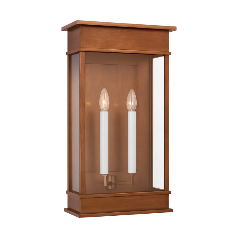 Visual Comfort Studio CO1472NCP Two Light Wall Lantern, Natural Copper
