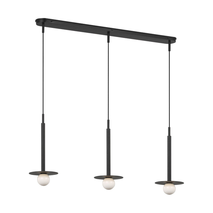 Visual Comfort Studio KC1143MBK Three Light Linear Pendant, Midnight Black