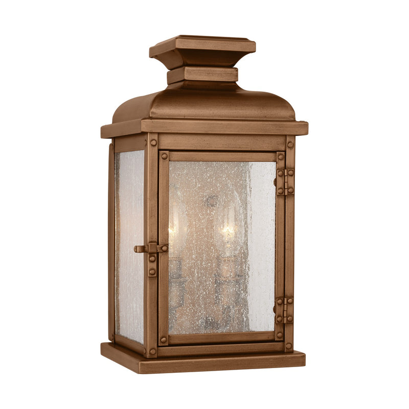 Visual Comfort Studio OL11100NCP Two Light Wall Lantern, Natural Copper