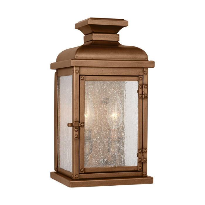 Visual Comfort Studio OL11100NCP Two Light Wall Lantern, Natural Copper