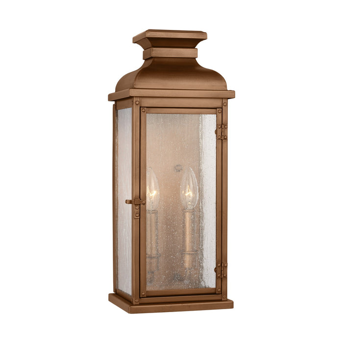 Visual Comfort Studio OL11101NCP Two Light Wall Lantern, Natural Copper