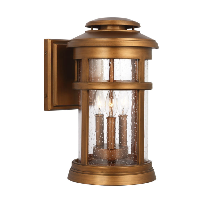 Visual Comfort Studio OL14302NCP Three Light Wall Lantern, Natural Copper