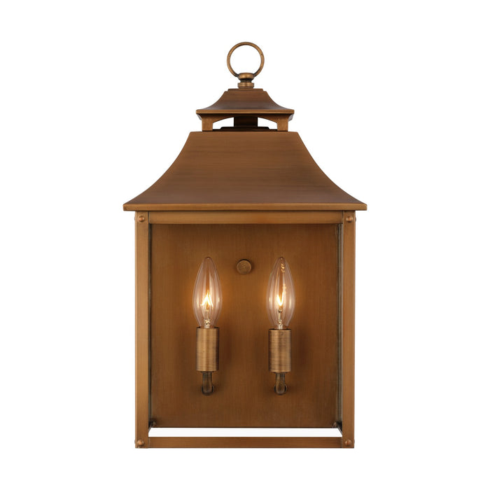 Visual Comfort Studio OL14400NCP Two Light Wall Lantern, Natural Copper
