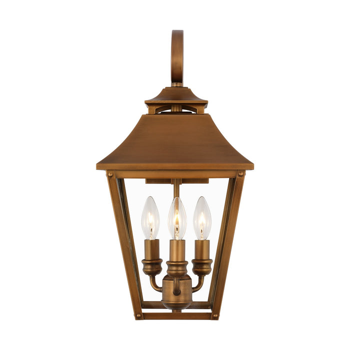 Visual Comfort Studio OL14403NCP Three Light Wall Lantern, Natural Copper