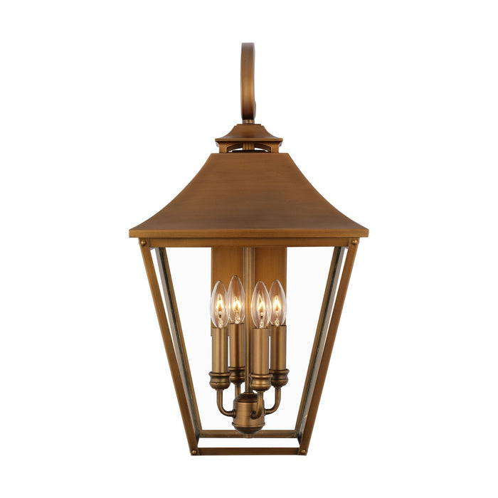 Visual Comfort Studio OL14404NCP Four Light Wall Lantern, Natural Copper