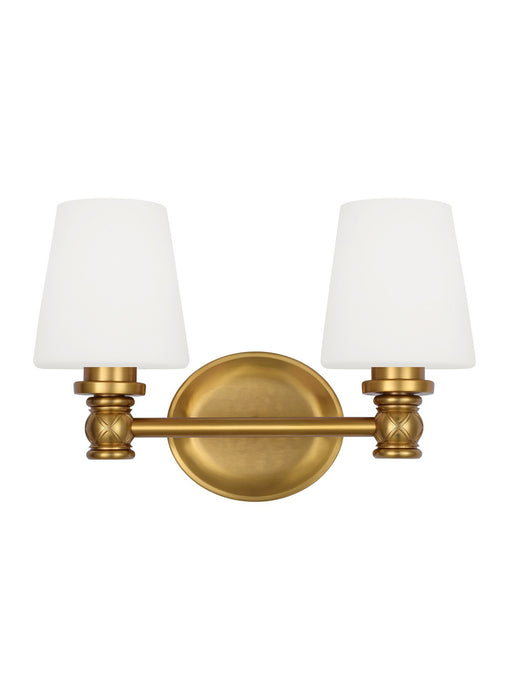 Visual Comfort Studio VS22102BBS Two Light Vanity, Burnished Brass