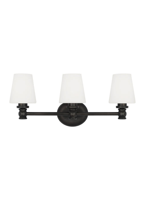 Visual Comfort Studio VS22103AI Three Light Vanity, Aged Iron