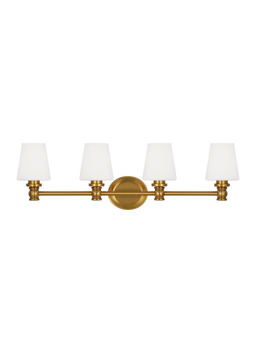 Visual Comfort Studio VS22104BBS Four Light Vanity, Burnished Brass