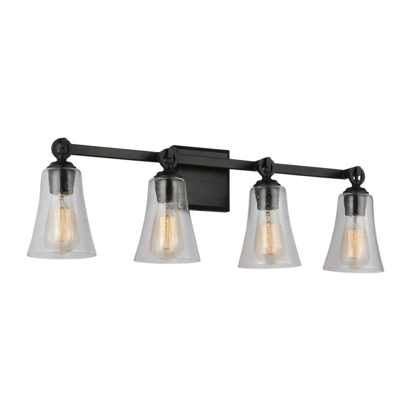 Visual Comfort Studio VS24704AI Three Light Vanity, Aged Iron
