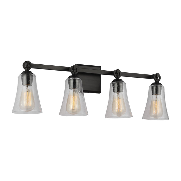 Visual Comfort Studio VS24704AI Three Light Vanity, Aged Iron
