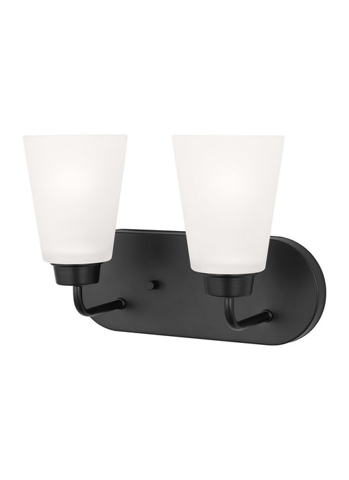 Generation Lighting 4415202EN3-112 Two Light Wall / Bath, Midnight Black