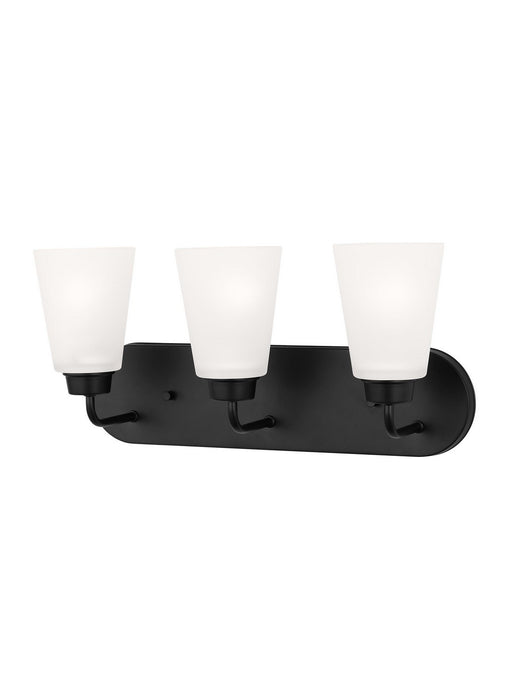 Generation Lighting 4415203EN3-112 Three Light Wall / Bath, Midnight Black
