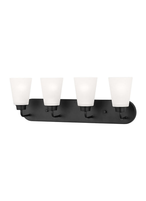 Generation Lighting 4415204EN3-112 Four Light Wall / Bath, Midnight Black