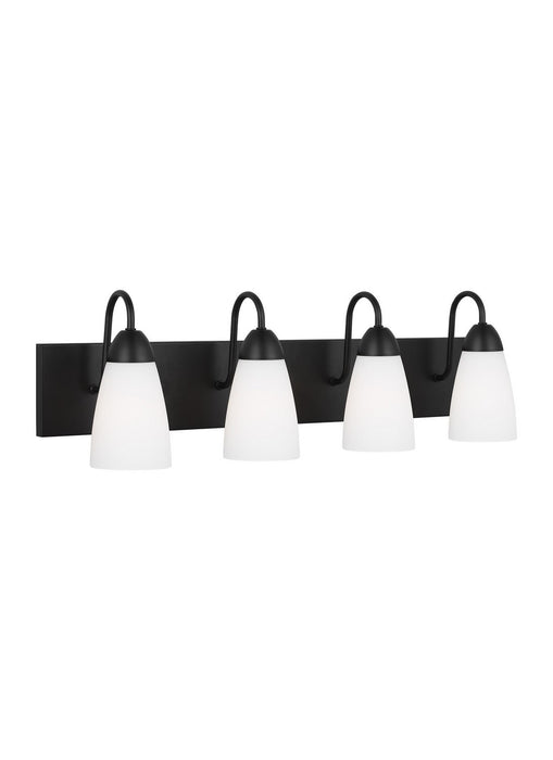 Generation Lighting 4420204EN3-112 Four Light Wall / Bath, Midnight Black